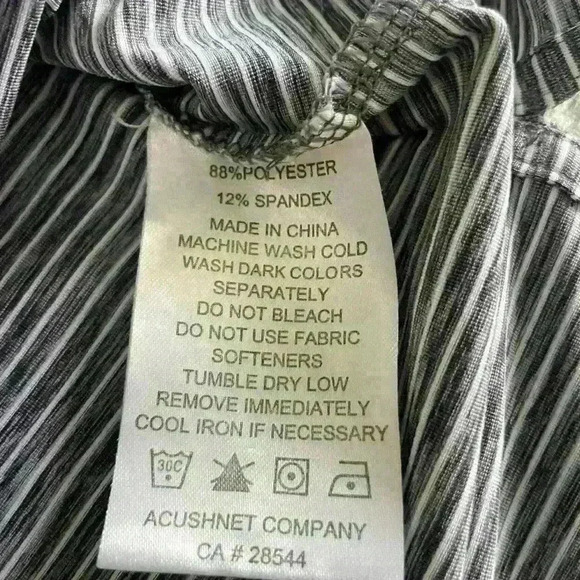 FootJoy Polo Golf Shirt Mens Gray and White Striped Size XL Golf Casual Collar - Picture 3 of 7